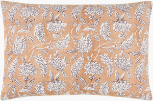 Surya Donna Accent Pillow – Stylish 14” X 22” Cotton Decor Piece For Versatile Home Ambiance Upgrade Brown Cotton,Cotton Dnn001-2214p