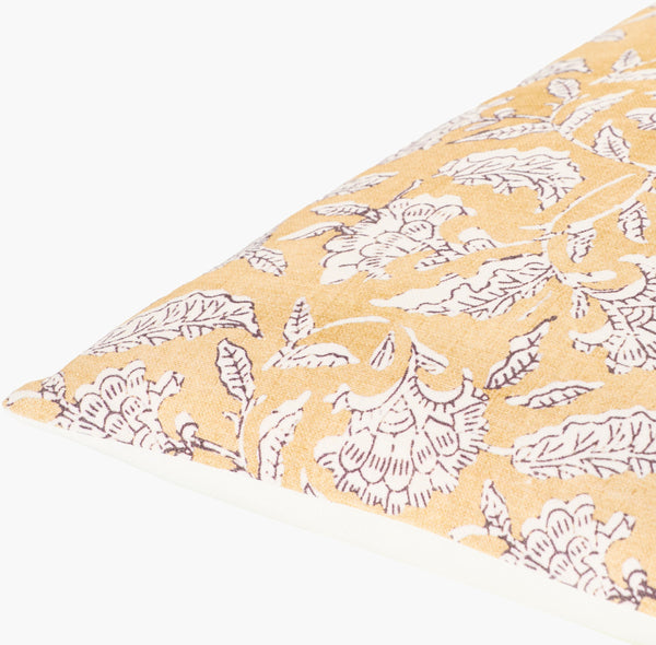 Surya Donna Accent Pillow – Stylish 14” X 22” Cotton Decor Piece For Versatile Home Ambiance Upgrade Mustard Cotton,Cotton Dnn003-2214p