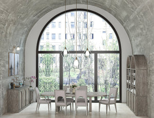 A.R.T. Furniture Set Of 2 - Vault Upholstered Side Chair - Elegant Mink Finish, Performance Fabric, Perfect For Modern Dining Spaces - Set Of 2 Gray Parawood Solids,Foam,Fabric 285206-2354