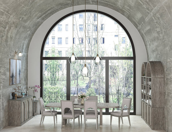 A.R.T. Furniture Set Of 2 - Vault Upholstered Side Chair - Elegant Mink Finish, Performance Fabric, Perfect For Modern Dining Spaces - Set Of 2 Gray Parawood Solids,Foam,Fabric 285206-2354