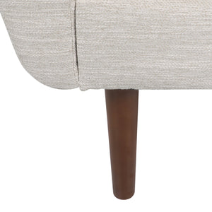 English Elm Christopher Knight Home® - CLUB Club Chair Upholstered Fabric Accent Chair with Walnut Birch Legs, Modern Sophisticated Seating Appeal Beige 30.25 L x 25.75 W x 21 H 71573.00