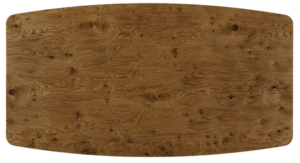 Hooker Furniture Melange Mulholland Oak Coffee Table with Open Shelf and Bronze Accents for Living Rooms 32.00L x 60.00W x 17.00H 628-80610-82