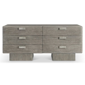 Bernhardt Bernhardt Monolith 6-Drawer Dresser In Puma Wire-Brushed Oak With Graphite Hardware, Soft-Close Drawers 343054