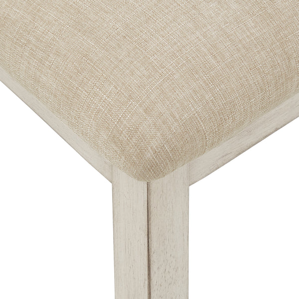 Homelegance By Top-Line Delroy Cane Accent X-Back Dining Chairs (Set of 2) White Rubberwood