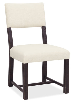 Hooker Furniture Driftwood Burnt Timber Upholstered Side Chair With Distressed Wood, Open-Back Design & Padded Seat 6820-75410-99