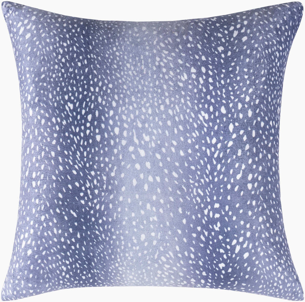 Surya Doe 20" X 20" Modern Accent Pillow - Stylish Minimalist Design, Easy Care For Your Living Space! Blue Polyester,Polyester Doe003-2020p