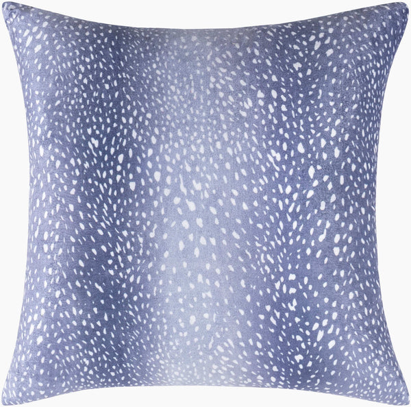 Surya Doe 20" X 20" Modern Accent Pillow - Stylish Minimalist Design, Easy Care For Your Living Space! Blue Polyester,Polyester Doe003-2020p