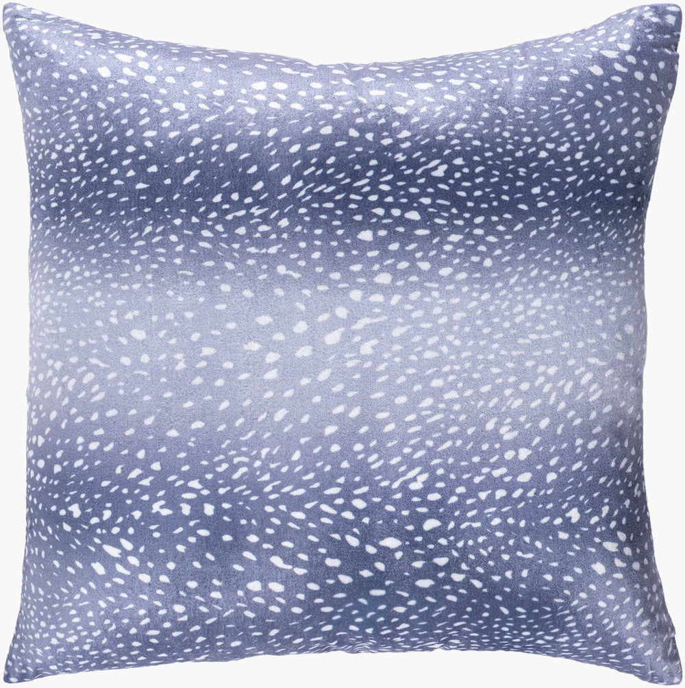Surya Doe 20" X 20" Modern Accent Pillow - Stylish Minimalist Design, Easy Care For Your Living Space! Blue Polyester,Polyester Doe003-2020p