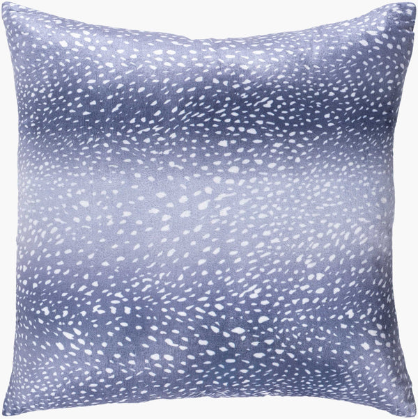 Surya Doe 20" X 20" Modern Accent Pillow - Stylish Minimalist Design, Easy Care For Your Living Space! Blue Polyester,Polyester Doe003-2020p