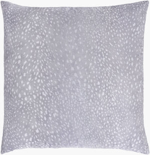 Surya Doe 20" X 20" Modern Accent Pillow - Stylish Minimalist Design, Easy Care For Your Living Space! Light Gray Polyester,Polyester Doe004-2020p