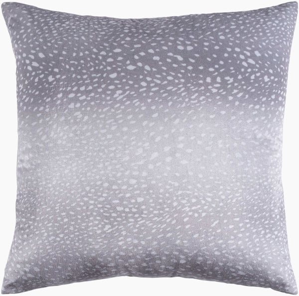 Surya Doe 20" X 20" Modern Accent Pillow - Stylish Minimalist Design, Easy Care For Your Living Space! Light Gray Polyester,Polyester Doe004-2020p