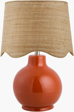 Livabliss Doheny Ceramic Table Lamp with Woven Rattan Shade for Bohemian Bedroom Ambiance DOH-004