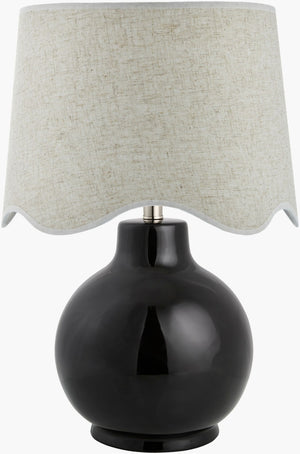 Livabliss Doheny Ceramic Base Table Lamp with Woven Rattan Shade for Coastal Bohemian Rooms DOH-008