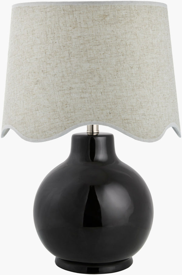Livabliss Doheny Ceramic Base Table Lamp with Woven Rattan Shade for Coastal Bohemian Rooms DOH-008