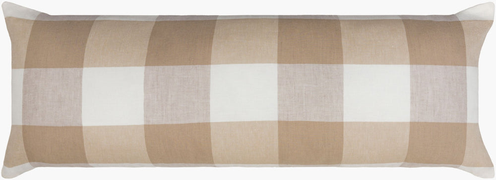 Livabliss Dakota Cotton Linen Lumbar Pillow Handcrafted Cottage Accent for Sofa Bed Window DOK001-1436P