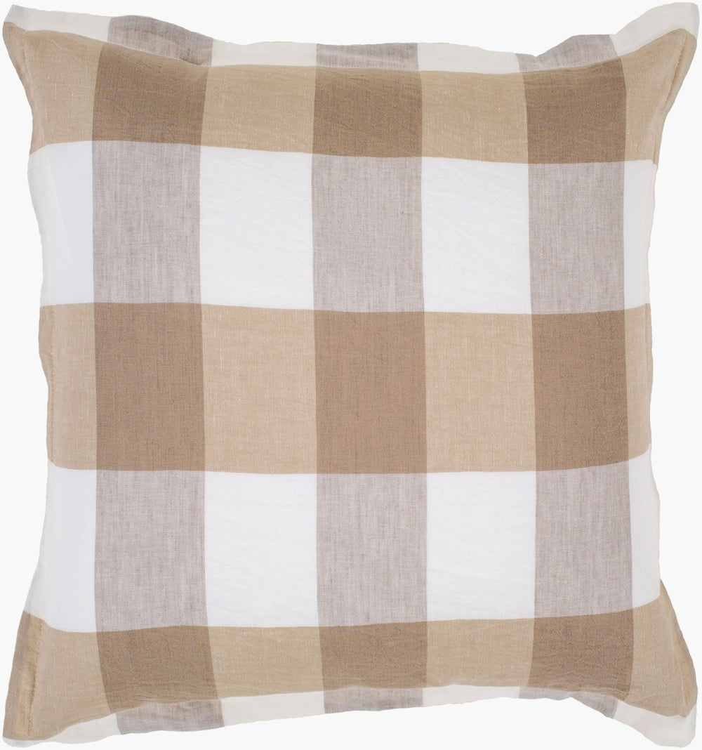 Livabliss Dakota Cotton Linen Blend Pillow Sham Cottage Farmhouse Bedroom Textured Accent DOK2000-ES