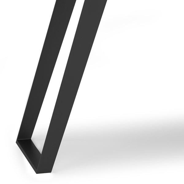 English Elm Lowry Console Sofa Table - Handcrafted Rustic Charm With Metal Legs & Concealed Storage Drawers B136P158854