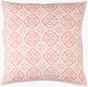Surya D'orsay 18"L X 18"W Elegant Accent Pillow - Durable Cotton & Linen Blend For Timeless Home Decor Pink Linen,Cotton,Linen,Cotton Dor001-1818