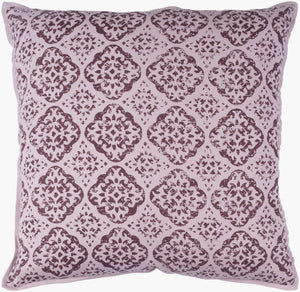 Surya D'orsay 18"L X 18"W Elegant Accent Pillow - Durable Cotton & Linen Blend For Timeless Home Decor Purple Linen,Cotton,Linen,Cotton Dor002-1818