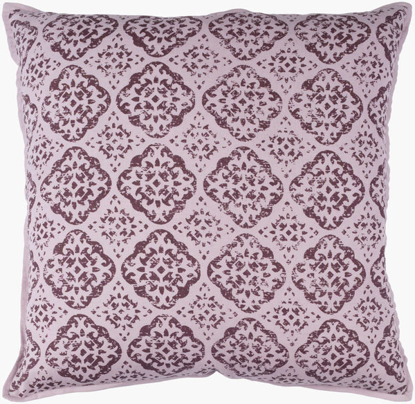 Surya D'orsay 18"L X 18"W Elegant Accent Pillow - Durable Cotton & Linen Blend For Timeless Home Decor Purple Linen,Cotton,Linen,Cotton Dor002-1818