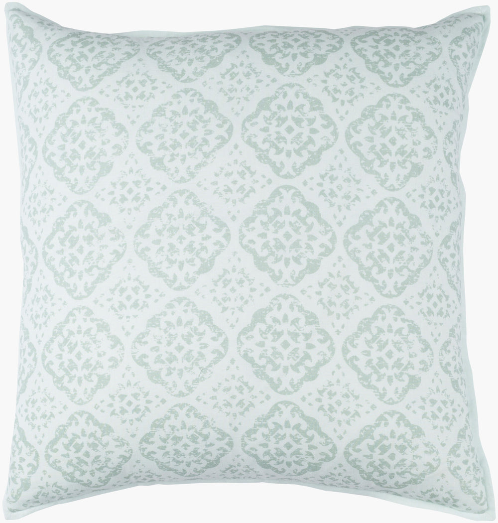 Surya D'orsay 18"L X 18"W Elegant Accent Pillow - Durable Cotton & Linen Blend For Timeless Home Decor Light Sage Linen,Cotton,Linen,Cotton Dor003-2020p