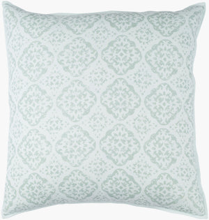 Surya D'orsay 18"L X 18"W Elegant Accent Pillow - Durable Cotton & Linen Blend For Timeless Home Decor Light Sage Linen,Cotton,Linen,Cotton Dor003-2020p
