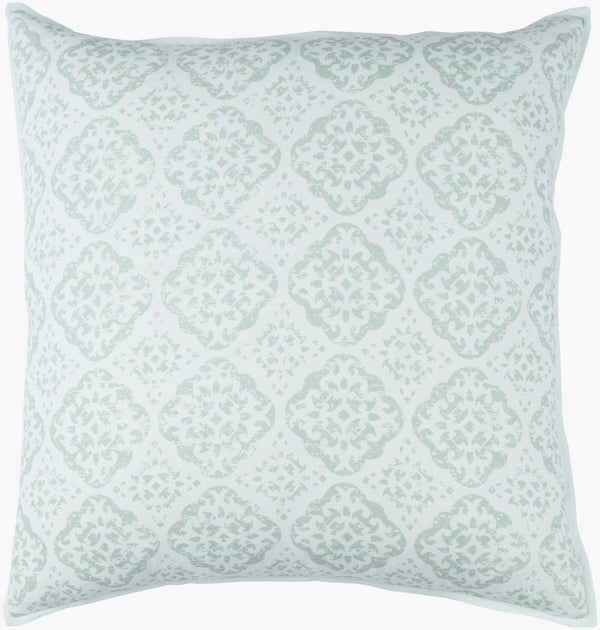 Surya D'orsay 18"L X 18"W Elegant Accent Pillow - Durable Cotton & Linen Blend For Timeless Home Decor Light Sage Linen,Cotton,Linen,Cotton Dor003-2020p