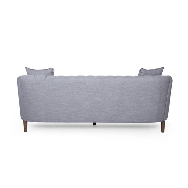 English Elm Christopher Knight Home® - 3-Seater Sofa - Elegant Grey Upholstered Comfort With Accent Pillows For Modern Living Spaces 66957.00AGRY_66957.00BGRY