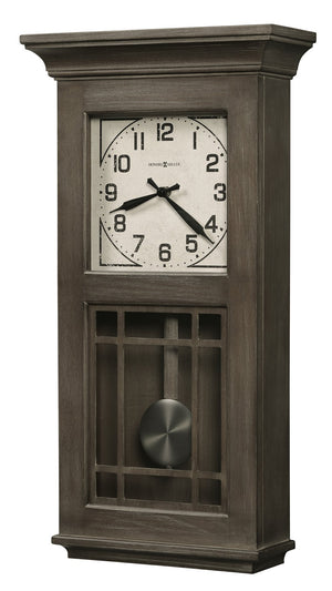 Hekman Furniture 625669 Timeless Howard Miller Wall Clock - Aged Auburn Wood, Classic Analog Design For Any Space Aged Auburn Amos Wall Clock 625669