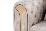 VIG Furniture Divani Casa Dosie - Transitional Beige Velvet Chair VGBN-S-9368-CHR-BGE