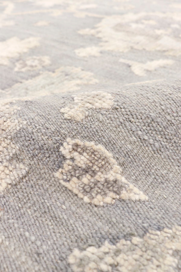 Pasargad Oushak Hand-knotted Grey Wool Area Rug - Timeless Elegance For Luxurious Home Décor   Dou-26 10x14