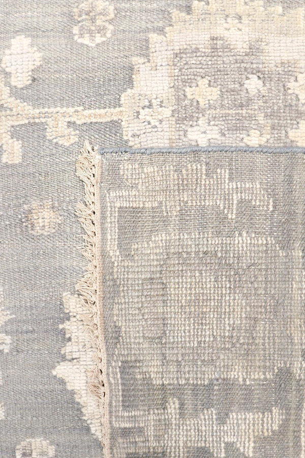 Pasargad Oushak Hand-knotted Grey Wool Area Rug - Timeless Elegance For Luxurious Home Décor   Dou-26 10x14