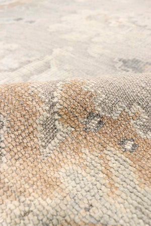 Pasargad Oushak Hand-knotted Grey Wool Area Rug - Timeless Elegance For Luxurious Home Décor   Dou-7 10x14