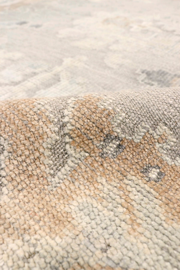 Pasargad Oushak Hand-knotted Grey Wool Area Rug - Timeless Elegance For Luxurious Home Décor   Dou-7 10x14