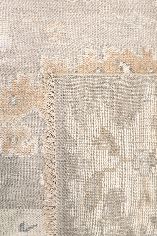Pasargad Oushak Hand-knotted Grey Wool Area Rug - Timeless Elegance For Luxurious Home Décor   Dou-7 10x14