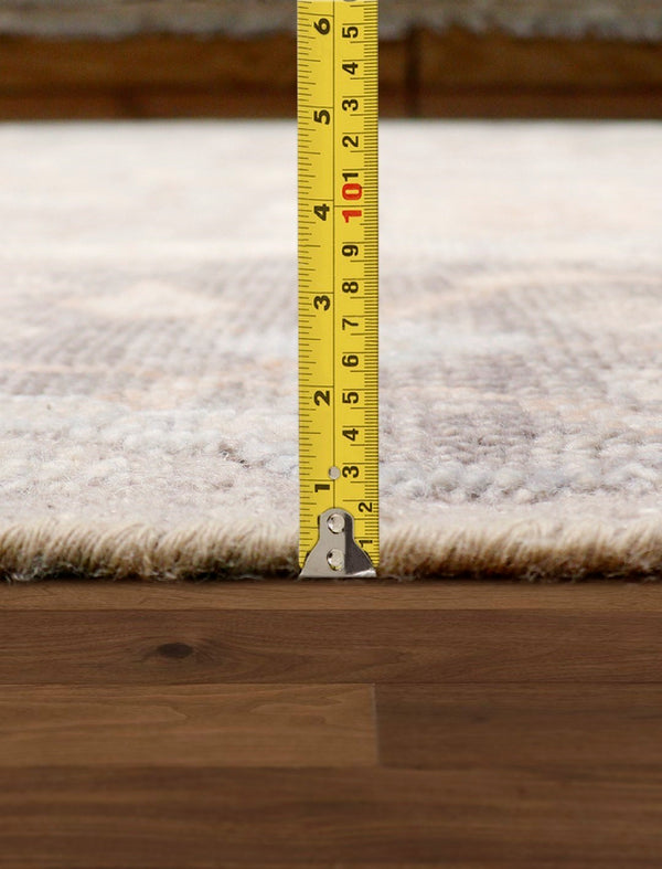 Pasargad Oushak Hand-knotted Grey Wool Area Rug - Timeless Elegance For Luxurious Home Décor   Dou-7 10x14