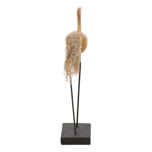 Karina Living Dinan Sculpture Natural - Modern Bamboo & Metal Accent Art for Contemporary Home Décor Displays DOV71035-NATL
