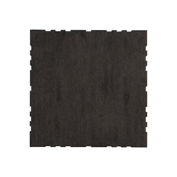 Bernhardt Bernhardt Cowley Side Table In Tadon Rustic Oak — 24" Square Sculptural Accent With Geometric Edge 529129