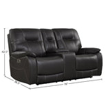 Parker House Parker Living Axel - Ozone Power Reclining Console Loveseat Ozone 83% Polyester, 17% PU (W) MAXE#822CPH-OZO