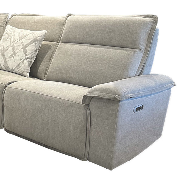 Parker House Parker Living Perimeter - Stylish Power Modular Sectional For Customizable Seating Solutions Beige 100% Polyester (W) Mprm#811rph-hrs