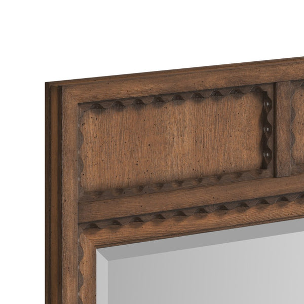 A.R.T. Furniture Harbor Dresser Mirror - Timeless Rustic Elegance with Warm Wood Frame for Contemporary & Traditional Spaces 338121-2731
