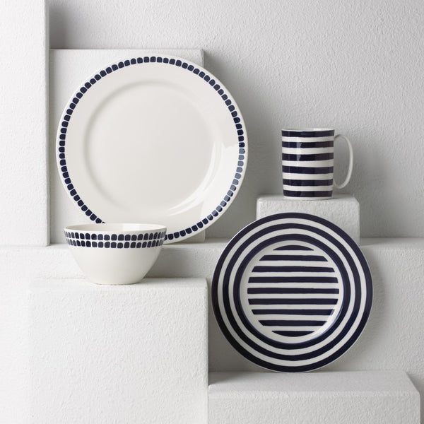 Lenox Kate Spade Charlotte Street North 4-piece Place Setting Blue, WHITE PORCELAIN 844093