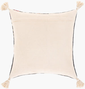 Surya Daphne Elegant 18" Accent Pillow - Luxurious Viscose & Cotton Blend, Cozy Home Décor Essential Dark Blue Cotton,Viscose,Cotton Dph001-2020p
