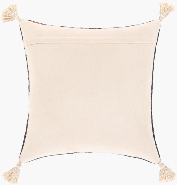 Surya Daphne Elegant 18" Accent Pillow - Luxurious Viscose & Cotton Blend, Cozy Home Décor Essential Dark Blue Cotton,Viscose,Cotton Dph001-2020p