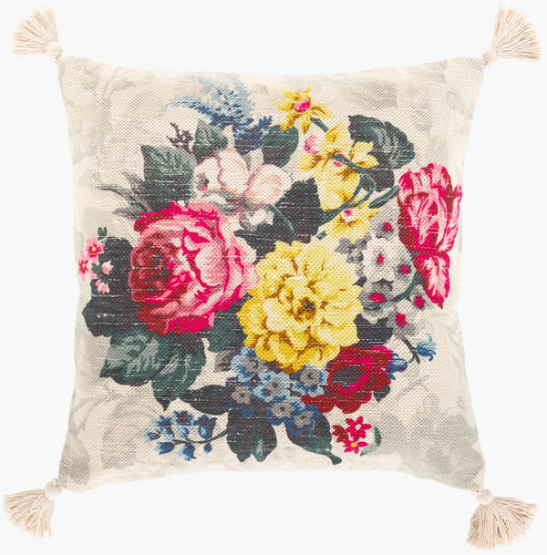 Surya Daphne Handcrafted Viscose Cotton Accent Pillow Artisan Woven Bohemian Sofa Decor DPH002-2020D