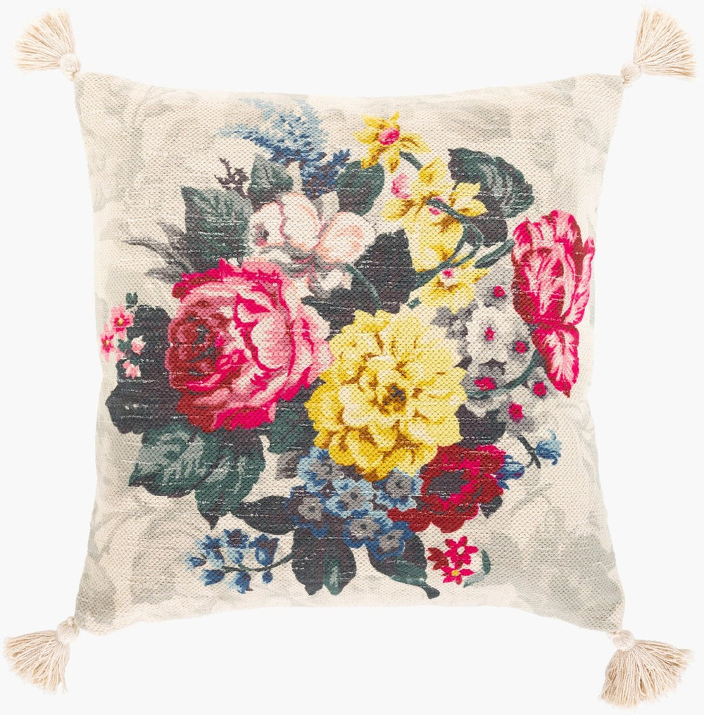 Surya Daphne Handcrafted Viscose Cotton Accent Pillow for Sofas Beds and Reading Chairs DPH002-2020