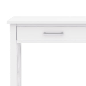 English Elm Kitchener Console Sofa Table - Stylish White Wood, Contemporary Design With Storage & Elegance B136P158767