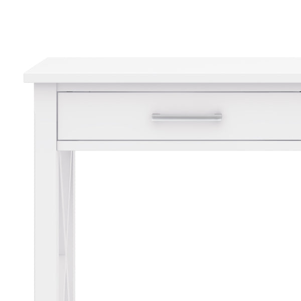 English Elm Kitchener Console Sofa Table - Stylish White Wood, Contemporary Design With Storage & Elegance B136P158767