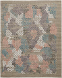 Feizy Rugs Elias Viscose/Wool Hand Loomed Casual Rug Pink/Blue/Taupe 12' x 15'