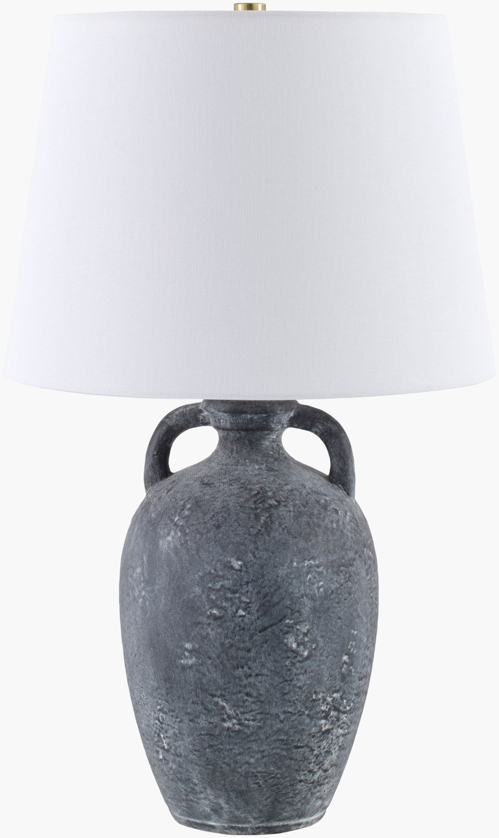 Livabliss Dippy Ceramic Table Lamp with Linen Shade for Rustic Bedroom or Console Styling DPY-001
